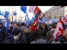 Protesters in Paris begin march against pension reform