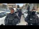 Israeli security forces at the site of new attack in Jerusalem