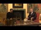 King Philippe of Belgium meets Ukrainian President Zelensky in Brussels