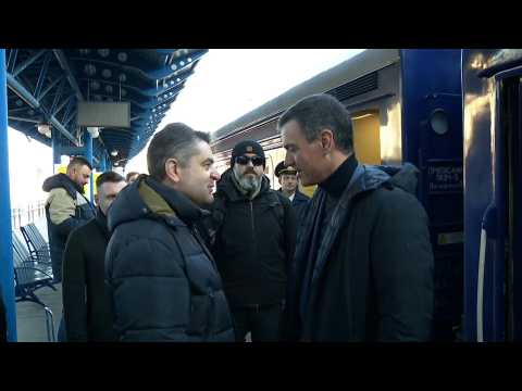 Spain PM in Kyiv on eve of war's one-year anniversary