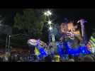 Feathered costumes and pink floats light up Rio's carnival parade