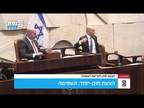 Israel parliament passes first reading of judicial reform bill