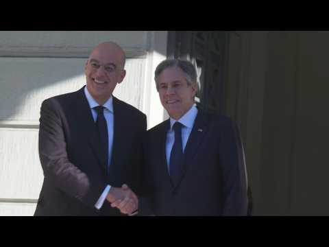 Greek Foreign Minister Dendias hosts US Secretary of State Blinken
