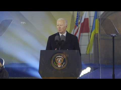 Ukraine 'stands free', US President Biden tells Warsaw crowd