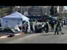 Police, medics gather at scene of 'ramming attack' in Jerusalem