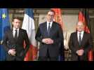 French President Macron, Serbian President Vučić and German Chancellor Scholz meet in Munich