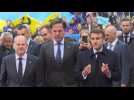 Macron, Scholz and Rutte arrive at the informal European Council summit in Prague