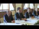Macron, Scholz and Rutte meet at summit in Prague