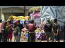 Images outside Indonesia's Kanjuruhan stadium after deadly stampede