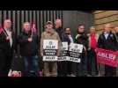 Images at Kings Cross station as train drivers strike over pay