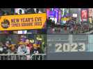 Revelers line up at New York's Times Square ahead of New Year's Eve celebrations