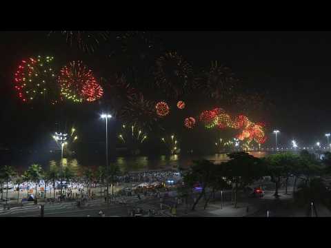 Rio celebrates 2023 with fireworks over Copacabana beach