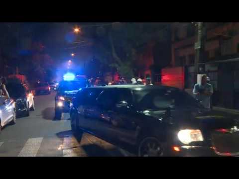 Football icon Pele's coffin arrives at Urbano Caldeira Stadium