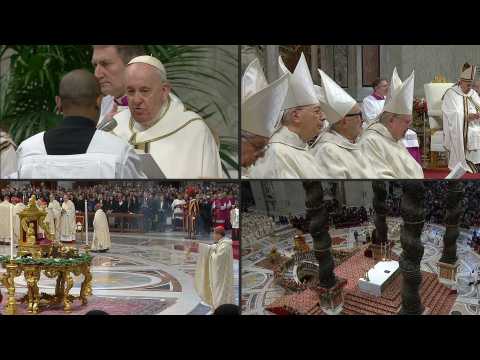 Pope Francis celebrates Epiphany mass at St Peter's Basilica