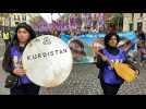 March in Marseille in memory of 2013 murder of Kurds
