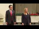 Italian PM Giorgia Meloni welcomes Japanese PM Fumio Kishida in Rome