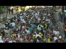 Thousands of Brazilians line up to pay tribute to Pele at Santos Stadium