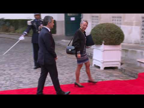 French ministers arrive for New Year breakfast meeting