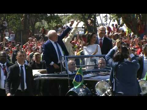 Brazil's Lula arrives at Congress ahead of inauguration
