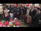 Tributes paid to victims at blast site in Istanbul