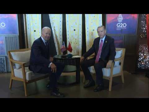 Turkish President Erdogan meets US President Joe Biden at G20 summit