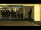 Scene outside Brussels courtroom as the trial of suspects in the March 2016 attacks opens