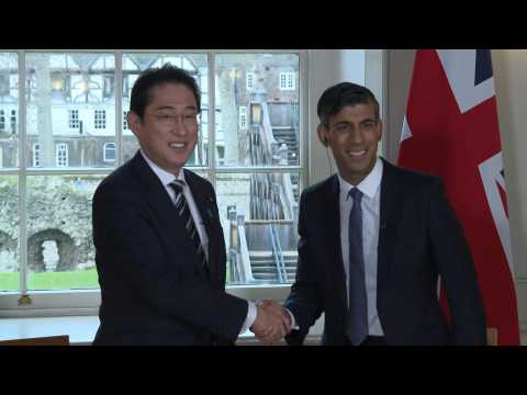 British PM Sunak welcomes Japanese PM Kishida in London