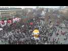 Protesters rally in Paris against Macron's pension reform