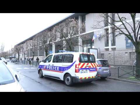 Images of school near Paris where 16-year-old was fatally stabbed