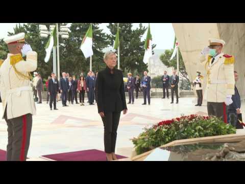 French PM Elisabeth Borne lays wreath at Algiers’ martyrs memorial