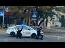Ukrainian police fire at drones swooping low across Kyiv skies