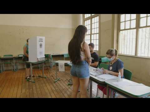 Sao Paulo residents vote in Brazil's Bolsonaro-Lula showdown