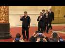 Xi leads new lineup of top Chinese Communist Party officials