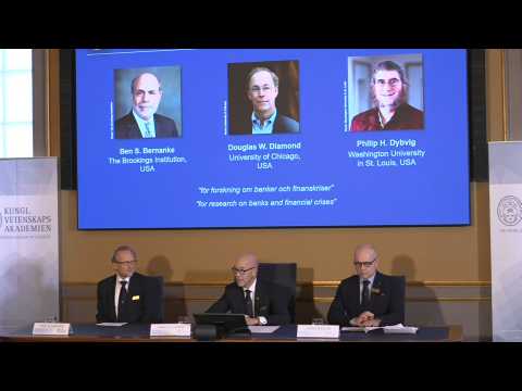 US trio win Nobel Economics Prize for research on banks, financial crises