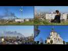 Smoke rises above western Ukrainian city of Lviv following Russian strikes