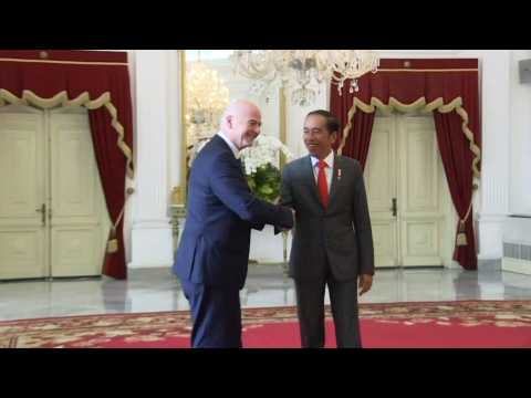 FIFA president meets Indonesia's Widodo after stadium disaster