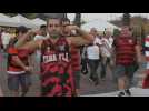 Ecuador: fans of Flamengo leave stadium after winning Copa Libertadores final