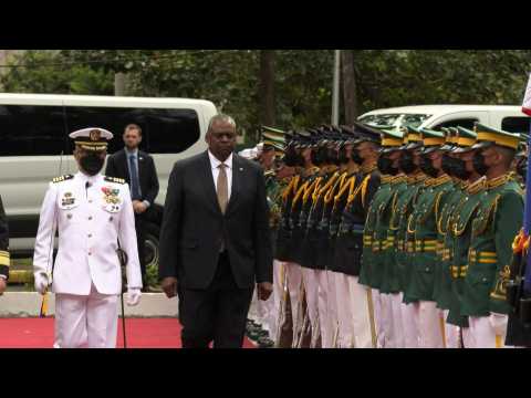 US Defense Secretary Austin arrives for talks in Philippines