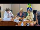 French foreign minister meets Brazil's environment minister in Brasilia