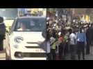 Cheering crowds throng streets in Juba to welcome Pope Francis