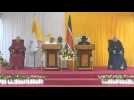 Pope Francis meets South Sudanese authorities in Juba