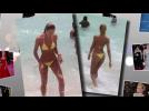 Celebs Make a Splash in Yellow String Bikinis