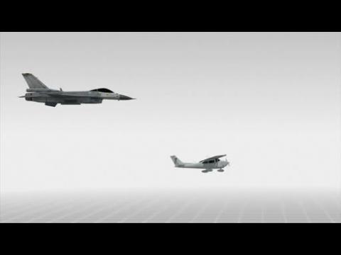 F-16 and small Cessna plane collision kills two