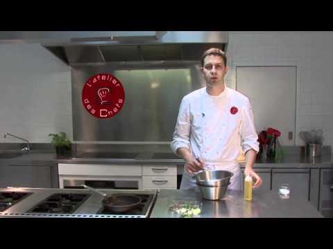 Devilled tiger prawns with a lime mayonnaise and mizuna salad recipe