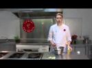 Devilled tiger prawns with a lime mayonnaise and mizuna salad recipe