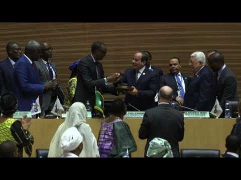 Egypt's President Abdel Fattah el-Sisi takes over as AU chairman