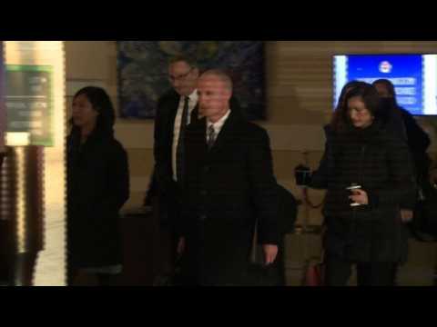 US team leaves hotel for trade talks in Beijing