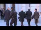 Catalan regional president Quim Torra arrives at court for trial