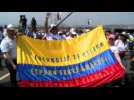 Thousands gather for aid concert on Colombia-Venezuela border