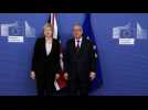 Theresa May meets Jean-Claude Juncker in Brussels